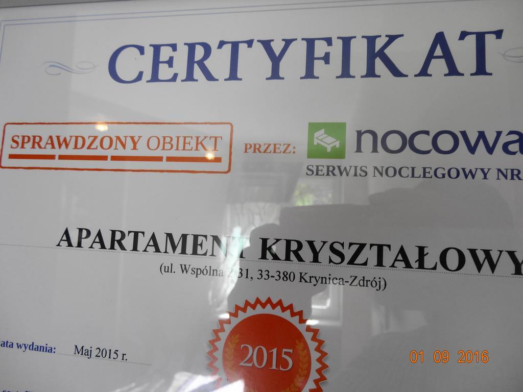 Apartament Krysztalowy Krynica Zdroj Exterior photo